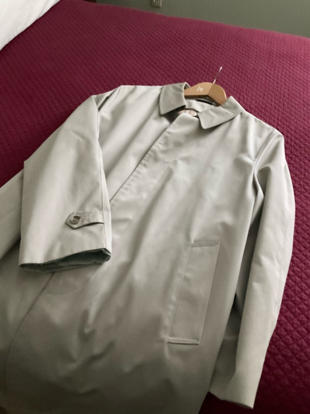 Classic Men's Lightweight Overcoat - Tan